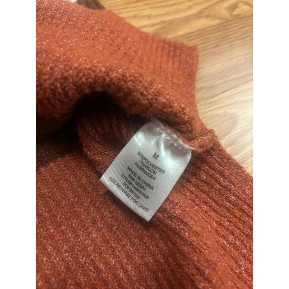 Olive & Oak Stripe Mock Neck Sweater Size Medium - Picture 7 of 8